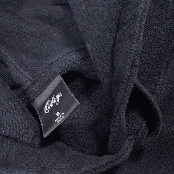 Obey Hoodie Mens Small Distressed Pullover Skull Graphic Streetwear Trashcore - Picture 6 of 9